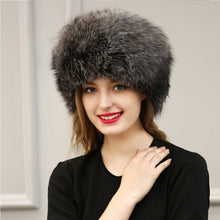 est Women's Raccoon Fur Hat Leather  Fur Hats Lady Warm Charm Beanies Caps Headgear Fox Fur Ball ILML