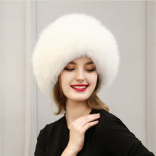 est Women's Raccoon Fur Hat Leather  Fur Hats Lady Warm Charm Beanies Caps Headgear Fox Fur Ball ILML
