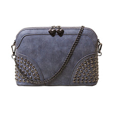 Retro Vintage Women Chain Nubuck Leather Hbag Tote Trendy Shoulder Bags Messenger Bag Rivet Cross body bag Bolsas  ILML