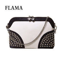 Retro Vintage Women Chain Nubuck Leather Hbag Tote Trendy Shoulder Bags Messenger Bag Rivet Cross body bag Bolsas  ILML