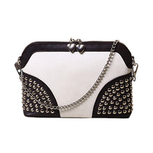 Retro Vintage Women Chain Nubuck Leather Hbag Tote Trendy Shoulder Bags Messenger Bag Rivet Cross body bag Bolsas  ILML