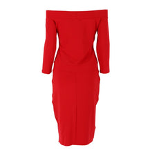 Sexy Bodycon Dress Three Quarter Sleeve Slash Neck Dresses Casual Party Night Blue Black Club Clothes ILML