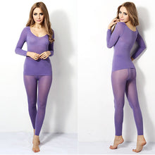 Sexy Women Long Johnodal Thermal Underwear Suit Keep Warm Sleepwear Underclothing for Clothes ILML