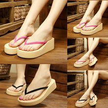 Simple Women Knotbow Sals Shoes Beach Flat Wedge Flip Flops Lady Slippers  ILML