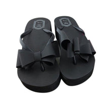 Simple Women Bowknot Sal Platform Wedges Flip Flops Home Slippers ShoesLady Slippers house slippers ILML