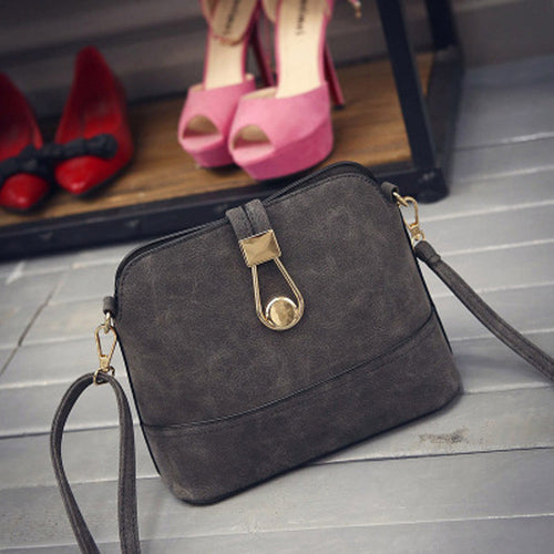 Small Shell Bag Matte PU Shoulder Bag Women Messenger Bag Messenger Bags Ladies Clutch Bolsas ILML