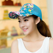 Spotrs Loose Baseball Hat Lady Hat Sun Hat Sun Shade Net Floral Hat Cap ILML