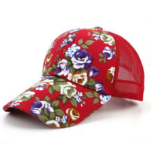 Spotrs Loose Baseball Hat Lady Hat Sun Hat Sun Shade Net Floral Hat Cap ILML