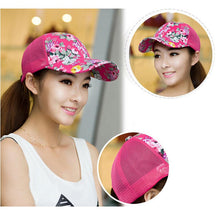 Spotrs Loose Baseball Hat Lady Hat Sun Hat Sun Shade Net Floral Hat Cap ILML