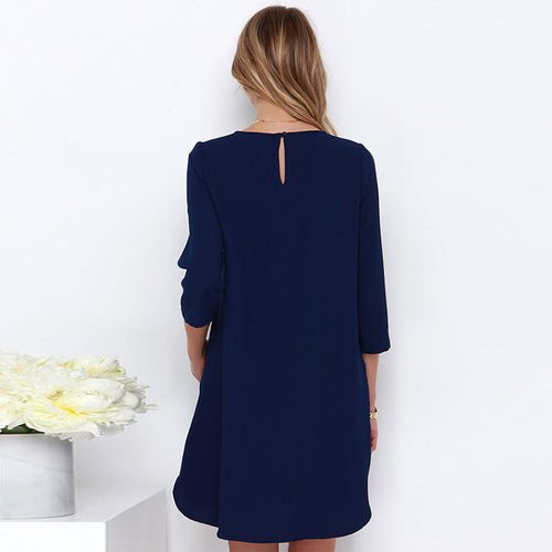 Stylish Women Lady Casual Chiffon Cocktail Party Mini Dress LY3 ILML