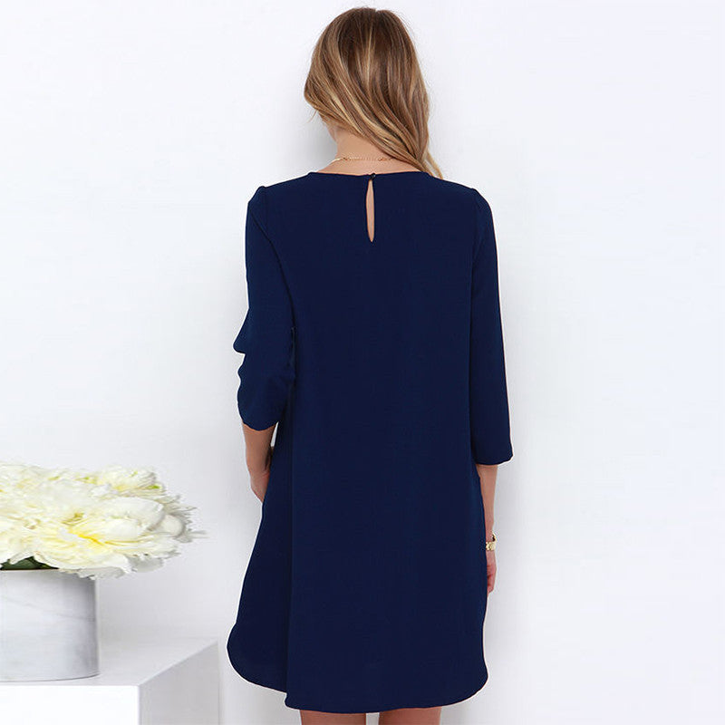 Stylish Women Lady Casual Chiffon Cocktail Party Mini Dress LY3 ILML