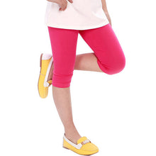 Candy Color Kids Baby Girls Cotton Leggings Pants Children Cropped Capris ILML