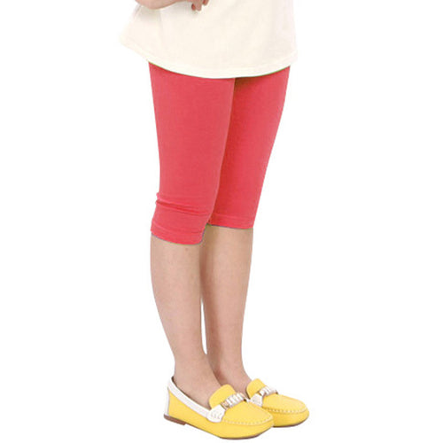 Candy Color Kids Baby Girls Cotton Leggings Pants Children Cropped Capris ILML