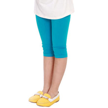 Candy Color Kids Baby Girls Cotton Leggings Pants Children Cropped Capris ILML