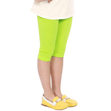 Candy Color Kids Baby Girls Cotton Leggings Pants Children Cropped Capris ILML