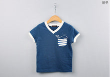 Children's Boy T-shirt Delicate Dolphin Pattern Cotton Short-sleeved T-shirts Outwear Kids Clothes ILML