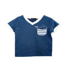 Children's Boy T-shirt Delicate Dolphin Pattern Cotton Short-sleeved T-shirts Outwear Kids Clothes ILML