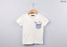 Children's Boy T-shirt Delicate Dolphin Pattern Cotton Short-sleeved T-shirts Outwear Kids Clothes ILML