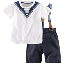 Clothing Sets Baby Sailor Suits For Boys kids Pants  Top Boys Navy Children Clothes 0-5Y LE2 ILML