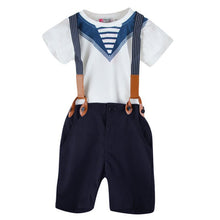 Clothing Sets Baby Sailor Suits For Boys kids Pants  Top Boys Navy Children Clothes 0-5Y LE2 ILML