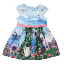 Girls Princess Tutu Dress 2-6Y Rabbit Print One Picee Kids Sleeveless Dresses Sundress ILML