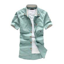 Men Shirt Casual Small Mushroom Embroidery Men Shirts ILML