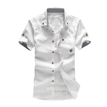 Men Shirt Casual Small Mushroom Embroidery Men Shirts ILML