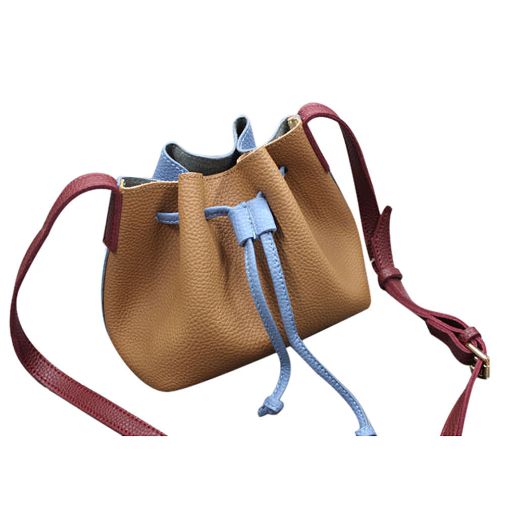 Trendy Women Tassels Single Shoulder Bag Leather String Women Messenger Bags Tote Bucket Famous Crossbody Hbag ILML