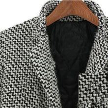 Vintage Women Long Coat Parka Jacket Trench Wool Blends Lapel Outwear LE2 ILML