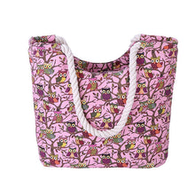 Vintage owl Printing Lady Women Messenger bags Cotton Canvas Hbag Tote Shoulder Bag Bolsas Bolsa Feminina  ILML