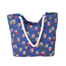 Vintage owl Printing Lady Women Messenger bags Cotton Canvas Hbag Tote Shoulder Bag Bolsas Bolsa Feminina  ILML