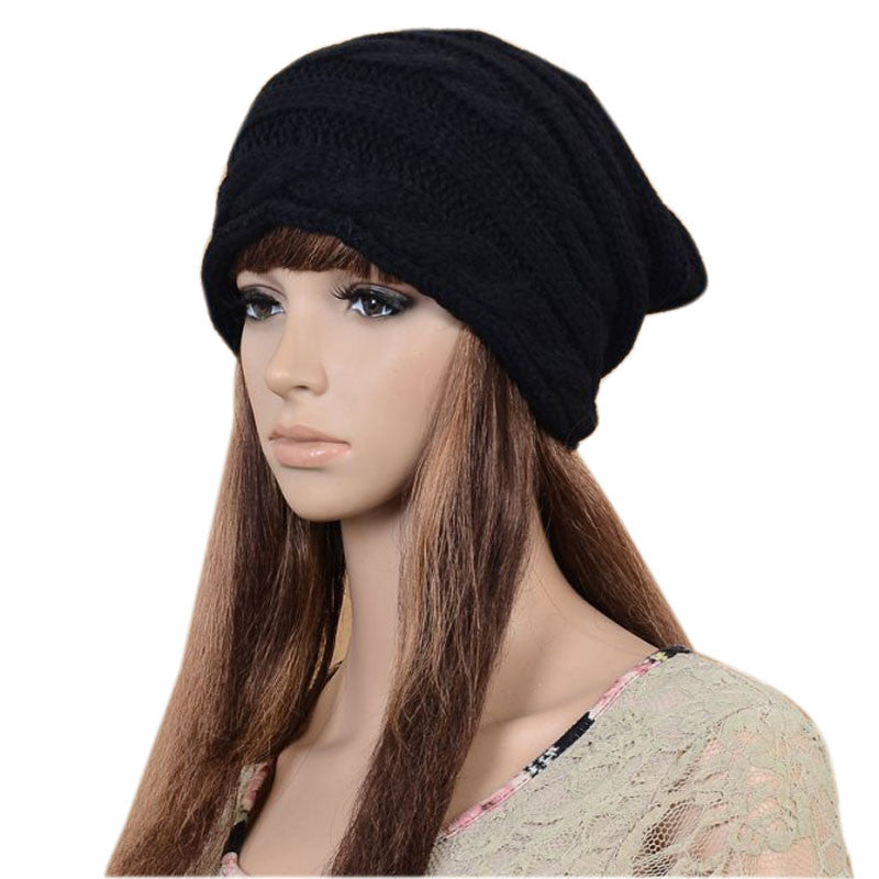 Beanies Warm Soft Hat Plain Hip-Hop Skullies Beanie Knit Cap Hats Knitted Caps For Women Touca Gorro ILML