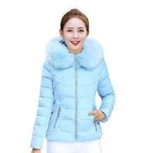 Jacket Coat Women Slim Thickening Down Parkas Cotton-padded Jacket Outerwear Clothes ILML