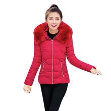 Jacket Coat Women Slim Thickening Down Parkas Cotton-padded Jacket Outerwear Clothes ILML