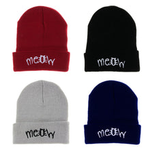 Knitting MEOW Beanie Hat Snapback Men Women Hiphop Cap ILML