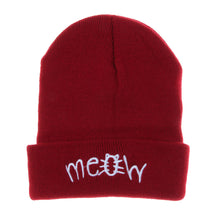 Knitting MEOW Beanie Hat Snapback Men Women Hiphop Cap ILML