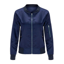jacket women bomber jackets cool Army slim Long Sleeve O-Neck Short zipper Casual Coat chaquetas motorista outwear ILML