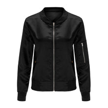 jacket women bomber jackets cool Army slim Long Sleeve O-Neck Short zipper Casual Coat chaquetas motorista outwear ILML