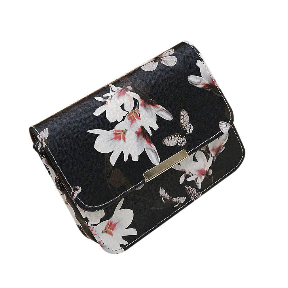 Women bag Floral women messenger bags single shoulder bag leather hbags Satchel Crossbody bolsas ILML