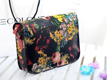 Women bag Painting Flowers women messenger bags shoulder bag leather hbags Crossbody Tote bolsas ILML