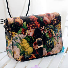 Women bag Painting Flowers women messenger bags shoulder bag leather hbags Crossbody Tote bolsas ILML