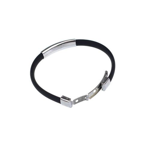 man Stainless Steel Cuff Silicone mens Bangles Hs vintage Bracelet Goforward ILML