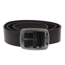 Mens Leather Cowhide Vintage Classic Jean Pin Buckle Belts Brown  ILML
