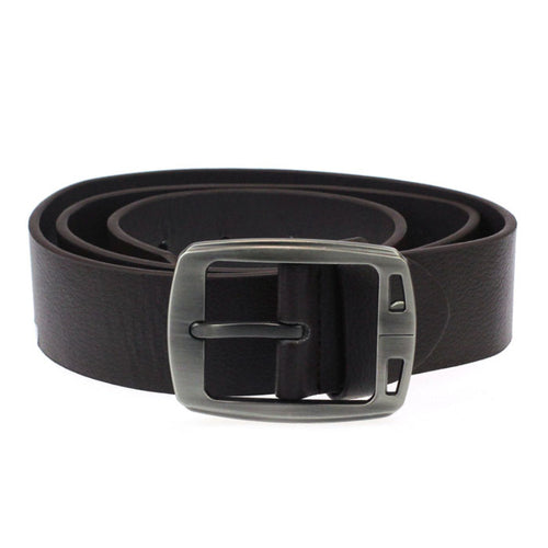 Mens Leather Cowhide Vintage Classic Jean Pin Buckle Belts Brown  ILML