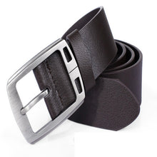 Mens Leather Cowhide Vintage Classic Jean Pin Buckle Belts Brown  ILML