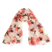 scarf Rose Womens elegant casual Voile Long Stole Scarves Shawl Scarf fast shipping ILML