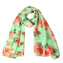 scarf Rose Womens elegant casual Voile Long Stole Scarves Shawl Scarf fast shipping ILML