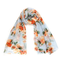 scarf Rose Womens elegant casual Voile Long Stole Scarves Shawl Scarf fast shipping ILML