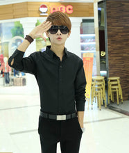 Casual Leisure Luxury Long Sleeve Mens Casual Slim Fit Stylish Shirts ILML