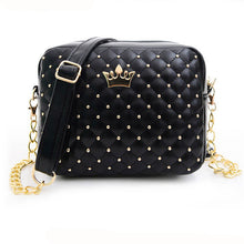 Women Bag Women Messenger Bags Rivet Chain Shoulder Bag PU Leather Zipper Crossbody bags bolsa feminina ILML